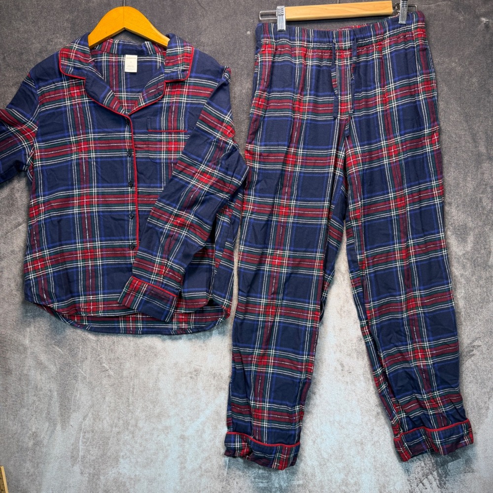 Liz Claiborne Pajama Set Womens Regular S Plaid Flannel Sleepwear Set
